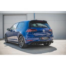 Диффузор заднего бампер на VW Golf VII R рестайл